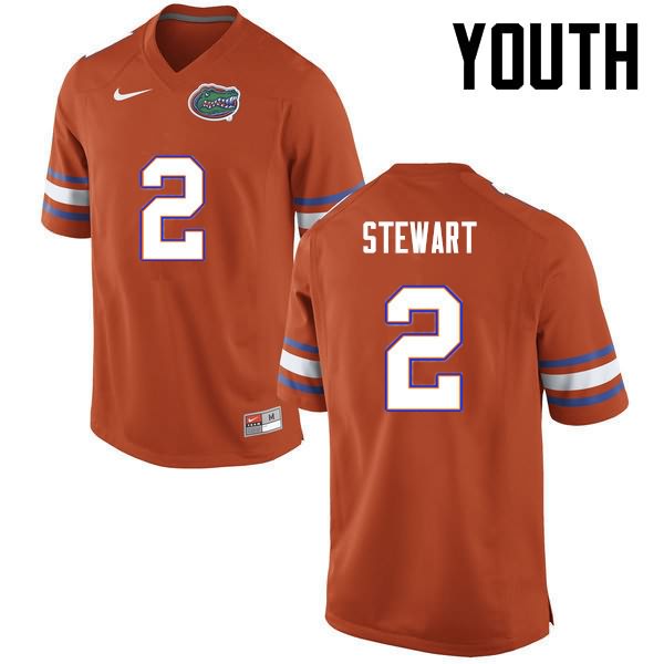 Youth NCAA Florida Gators Brad Stewart #2 Stitched Authentic Nike Orange College Football Jersey UTS0365KE